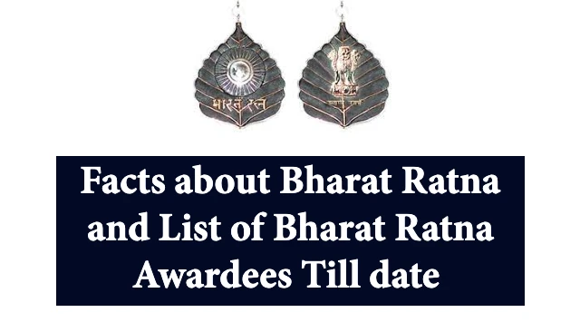 List Of Recipients Of Bharat Ratna (Year Wise List) From 1954 To 2019 ...