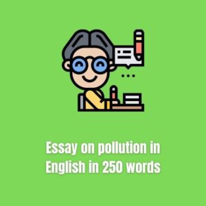 Essay on pollution in English in 250 words