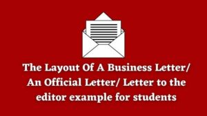 Layout of a Letter