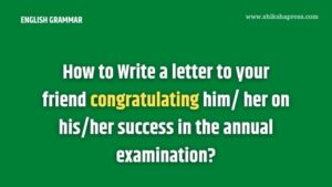 write a congratulating informal letter to a friend