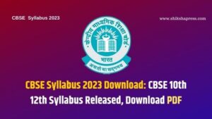CBSE Syllabus 2023