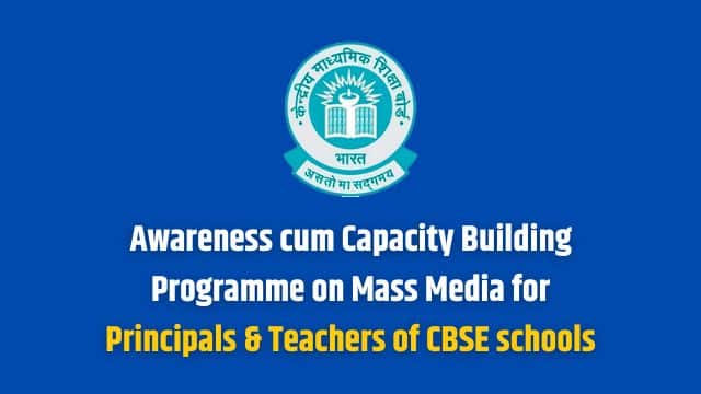 CBSE Capacity Building Programme