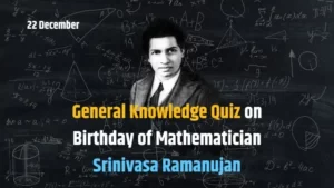Ramanujan Mathematics Quiz