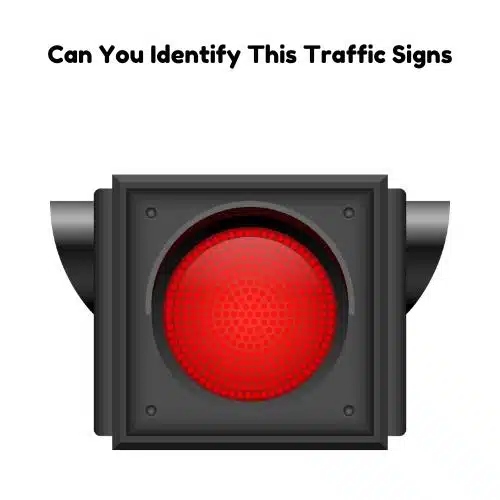 A RED TRAFFIC LIGHT MEANS