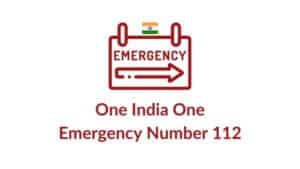 One India One Emergency Number 112