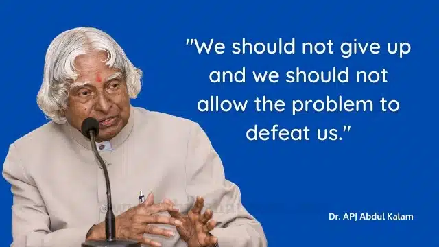 Inspirational Quote By Kalam