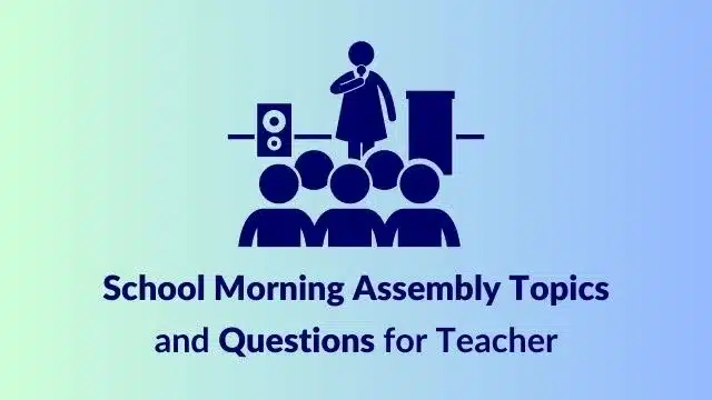 some speech topics for school assembly