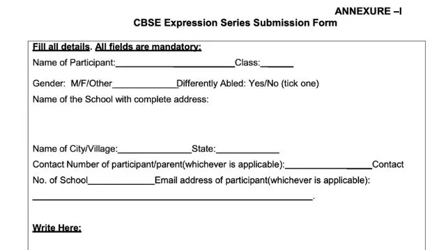 1st cbse expression series