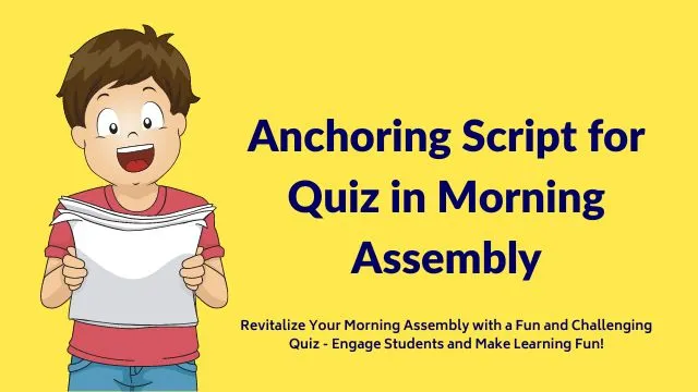 Anchoring Script for Quiz