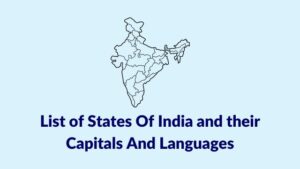 List of States Of India