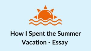 How I Spent the Summer Vacation Essay
