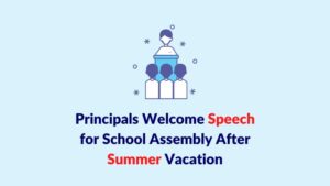 Speech After Summer Vacation