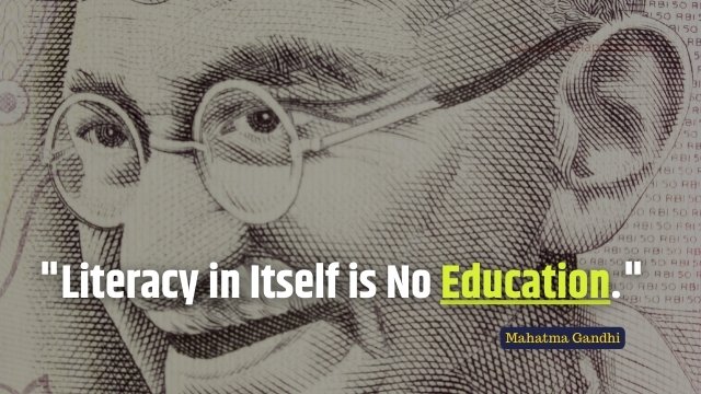 gandhi quotes on education