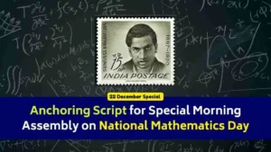 Anchoring Script National Mathematics Day