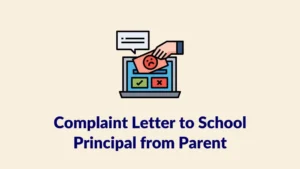 Complaint Letter to School