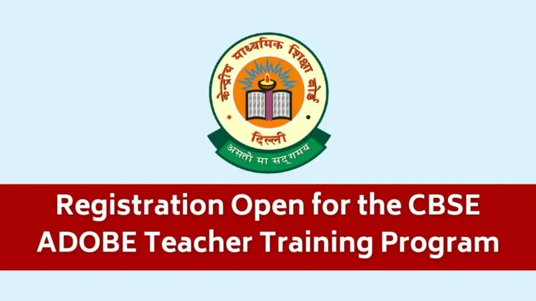 CBSE ADOBE Teacher Training Program