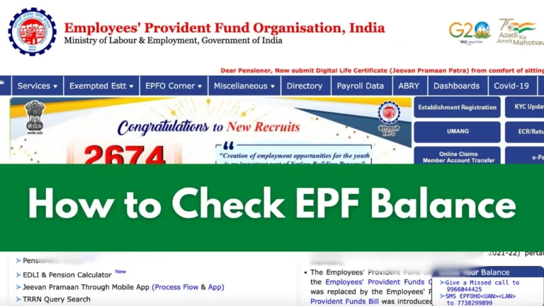 How to Check EPF Balance