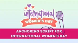 Anchoring Script for International Women's Day