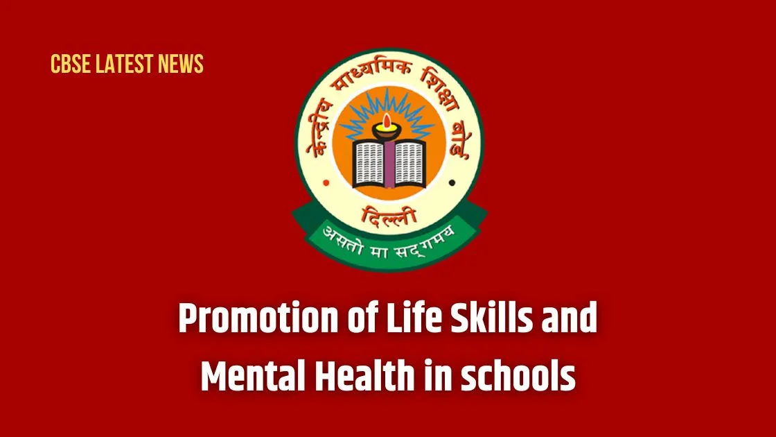 CBSE Promotion of Life Skills and Mental Health