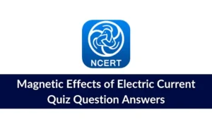 Magnetic Effects of Electric Current Quiz Question Answers