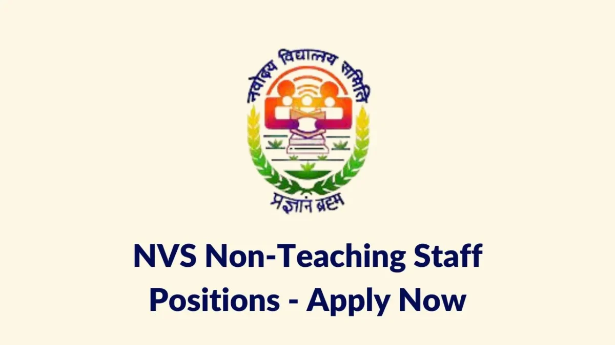 NVS Non-Teaching Staff Positions