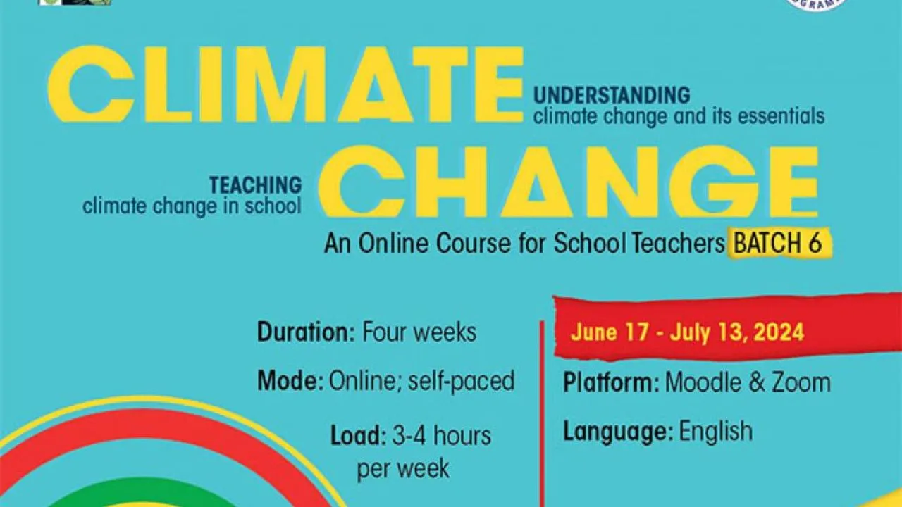 Online Course on Climate Change for School Teachers